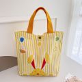 Tot Tote Canvas Fashion Striped Custom