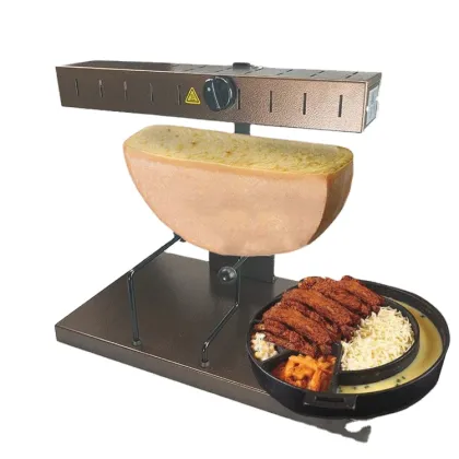 OO Adjustable 650W Raclette Cheese Melter Commercial Cheese Melting Machine for A Half of Cheese Wheel