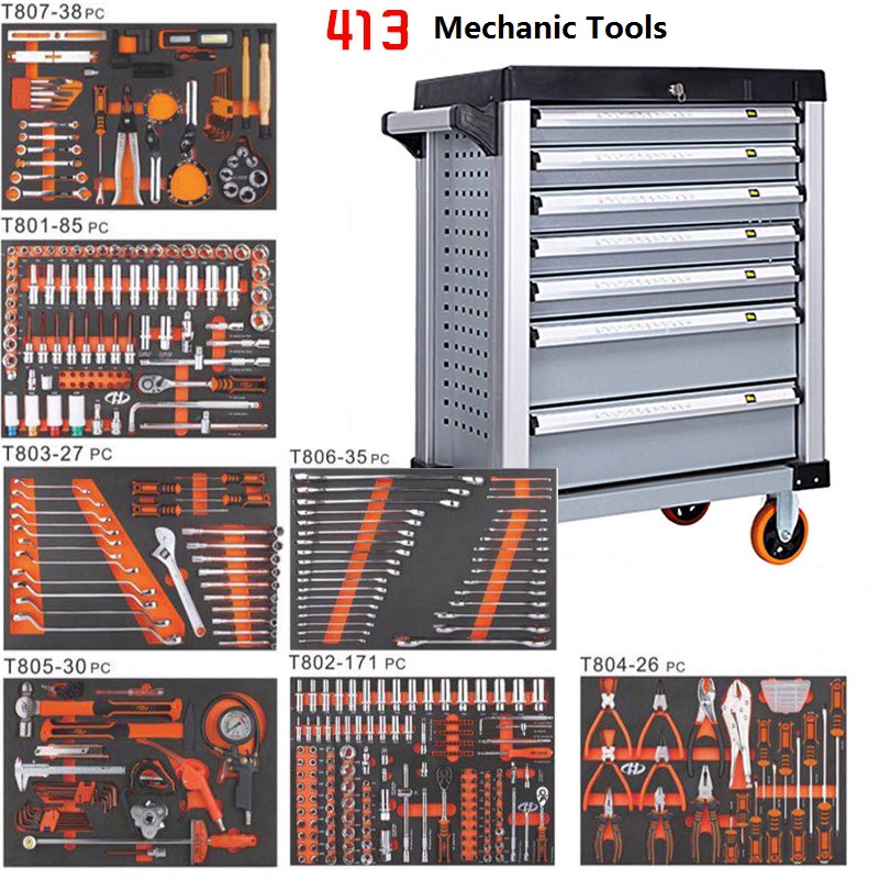 Set di strumenti tecnici meccanici meccanici