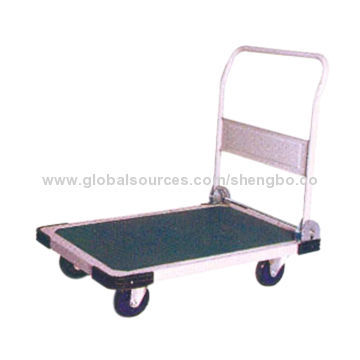 Foldable platform hand truck with 250kg heavy-duty and 5" caster