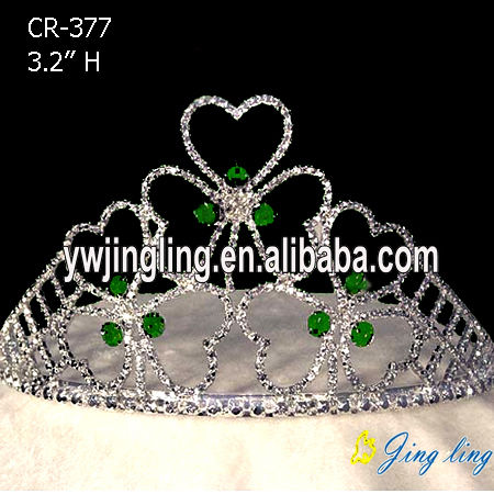 Holiday Heart Crystal Pageant Crowns