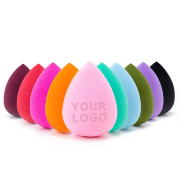 Mẫu miễn phí Cosmetic Puff Non-latex Makeup Sponge Tùy chỉnh Nhãn riêng Makeup Facial Sponge