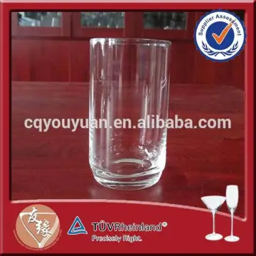 China custom logo super flint glass handblown clear airline cup 250ml wholesale
