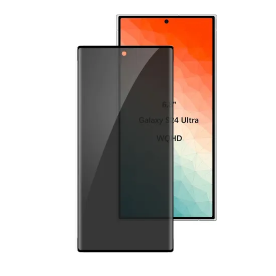 2.5D Flat Ultra Thin Anti-Spy Privacy 9H Anti-Scratch Tempered Glass Screen Protector for Samsung Galaxy S24 Ultra