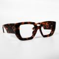 Tortoiseshell de gran tamaño gafas en forma de gafas marcos mujeres mujeres