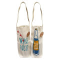 Customized Logo Reusable Eco Friendly Canvas Wine Bags