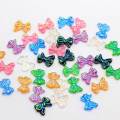 Brillante Bowknot Flatback Resina Cabochon Papillon Forma Fai Da Te Cassa Del Telefono Abbellimento Decorazione Vacanza Bambini Slime Art Deco