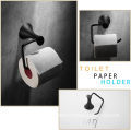 Beelee Matt Black 3-Piece Bathroom Hardware Set