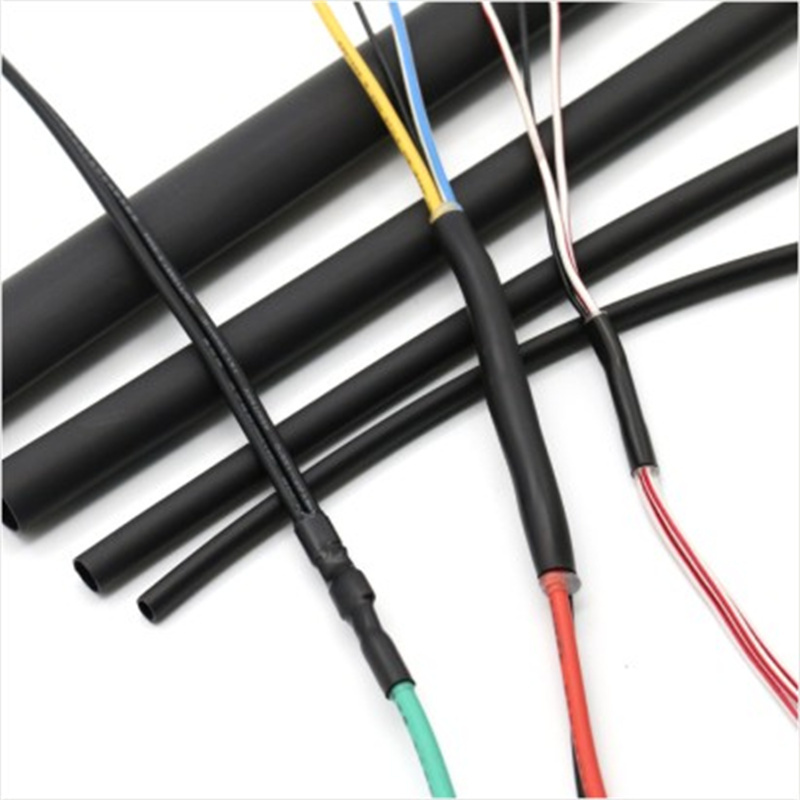 Between Adhesive-Lined Heat Shrink Tubing