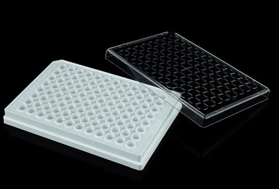 white cell culture plate