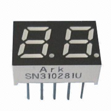 Seven Segment Numeric LED Display, 0.28-inch, Dual-digit, Various Colors for Controller Display