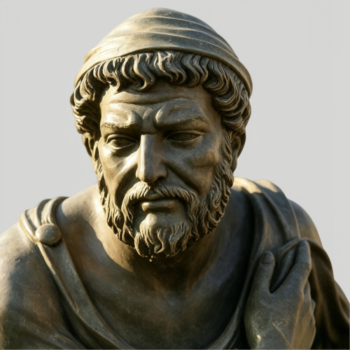 Stone Effect Classical Greek Thinker Home Decor