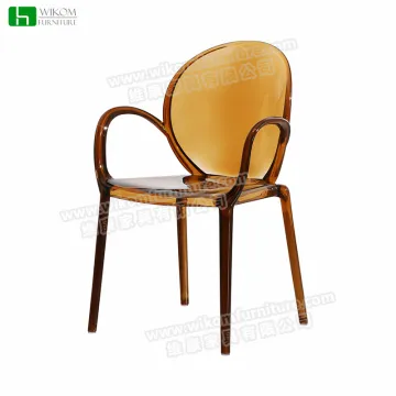 High-Quality Crystal Armless Polycarbonate Transparent Acrylic Dining Chair