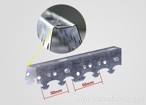 suspended ceiling double furring channel 47 X 19 mm roll forming machine