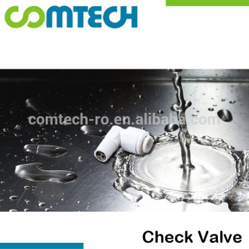 Quick-Connector Male Elbow Check Valve for RO Filter Housing 1/8" x 1/4"