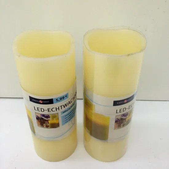 led flameless candles led taper candle light led paraffin wax flickering candle led wax candle with timer 3''x8''