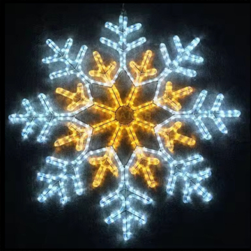 Hot Sale Outdoor LED Snowflake Sculptures for Christmas Street Lights