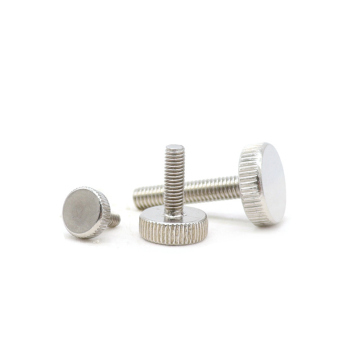 Factory Outlet: High-Quality GB835 Hand-Tighten Stainless Steel Knurled Flat Head Screws for Curtain Wall Glass Installation
