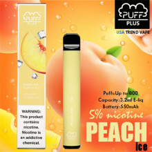 Puff Plus Peach Ice (800 Puffs)