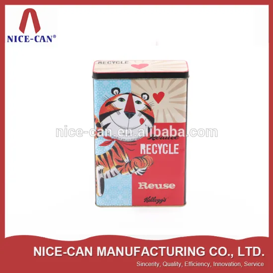 Pet food packaging metal tin box