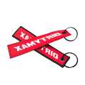 Keychains bordados de etiqueta de chorro personalizado para la venta de mujeres