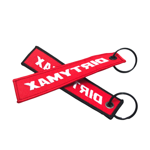 Custom Jet Tag Embroidered Keychains For Women Sale