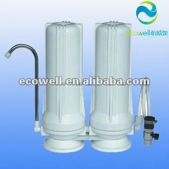 household counter top water filter 2stage filtration system