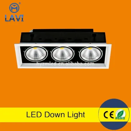 2*20W adjustable grille light,30w led grille light,20w*2 cob led grille light for shopping mall