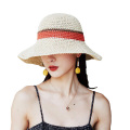 女性の太陽の帽子フロッピーストローハット
