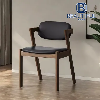 Sustainable Rubber Wood Z Chair for Contemporary Spaces