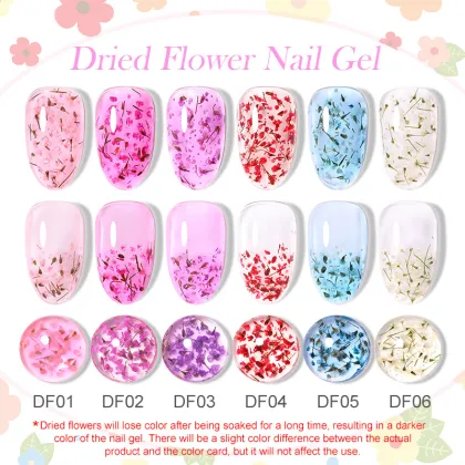 Transparent Nail Art Dry Flower Glue - Shiny Sheet Nail Oil Glue