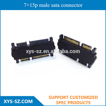 New design 7+15p male sata connector