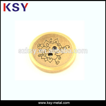 2015 new white custom metal clothing buttons
