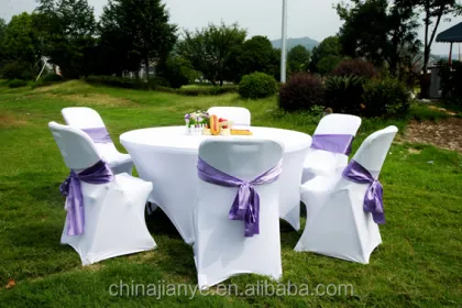 Wholesaler Spandex Chair Covers for Wedding: Rosette & Ruffle Chair Covers