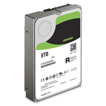 Recertified 8TB ST8000DM0004 Server Hard Drive: 7.2K RPM, SATA 6Gb/s, 3.5-inch, 256MB Cache
