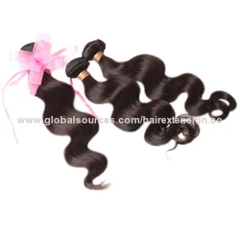 18-inch body wave Brazilian remy human hair weaves