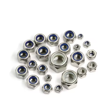 Contraporca de nylon de aço inoxidável DIN 985 grau 8