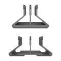 Suporte vertical para laptop, suporte duplo para mesa ajustável