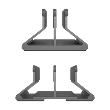 Soporte vertical para computadora portátil, soporte de escritorio doble ajustable