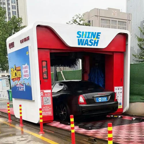 Système de lavage de voiture de roulement intelligent entièrement automatique