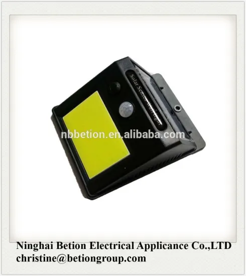 COB solar sensor light COB solar security light waterproof solar motion sensor light solar wall sensor light