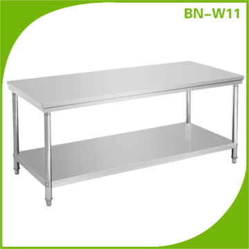 2013 New Products Restaurant Stainless Steel Worktable/ Kitchen Table/unique restaurant tables BN-W11