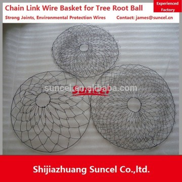 Suncel Chain Link Rootball wire mesh baskets for Tree Transplanting Steel wire basket