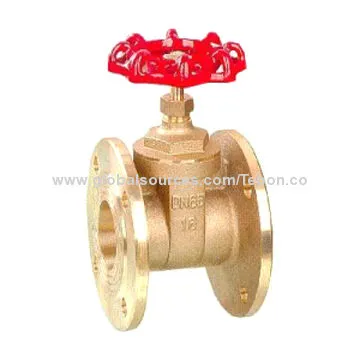 Brass lever gate valve