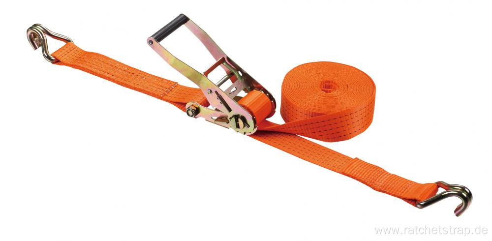2 Inch Double Security Lock Polyester Ratchet Lashing Belt