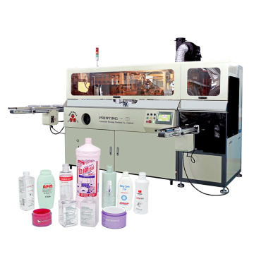 High Quality S102 Bottle Auto Screen Printing Machine with UV Drying and Automatic Flame Treatment