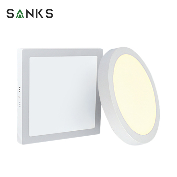 Lampe à panneaux LED intérieure 6W-24W carrés pour les plafonds de supermarché de bureau
