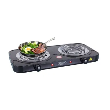 CHINCO 2000W Double Electric Coil Hot Plate for Cooking & Camping