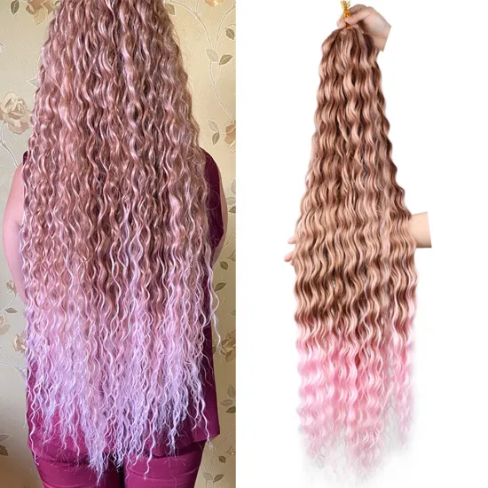 Natural Looking Synthetic Ocean Wave Hair Extensions: Explore Deep Wave Bulk Hair Options for Women