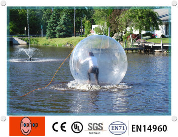 2016 popular 1mm PVC/TPU inflatable water ball,water walker funball